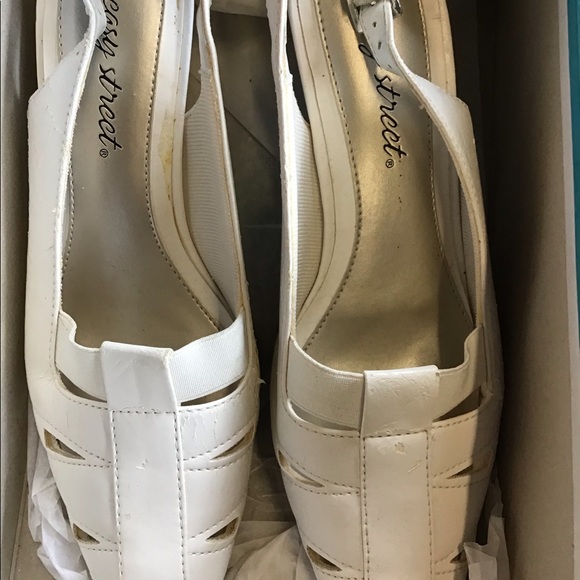 easy street white shoes